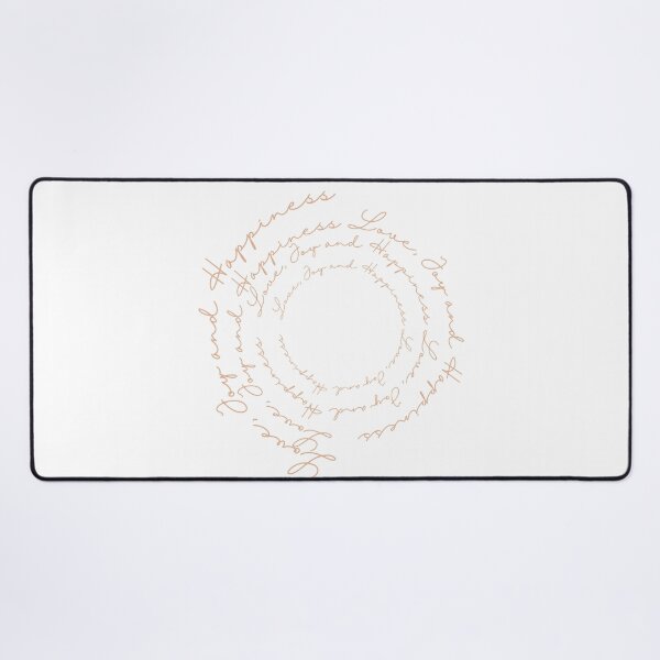 Item preview, Love Joy and Happiness Positive Affirmation Circle Typography designed and sold by HYPNK.