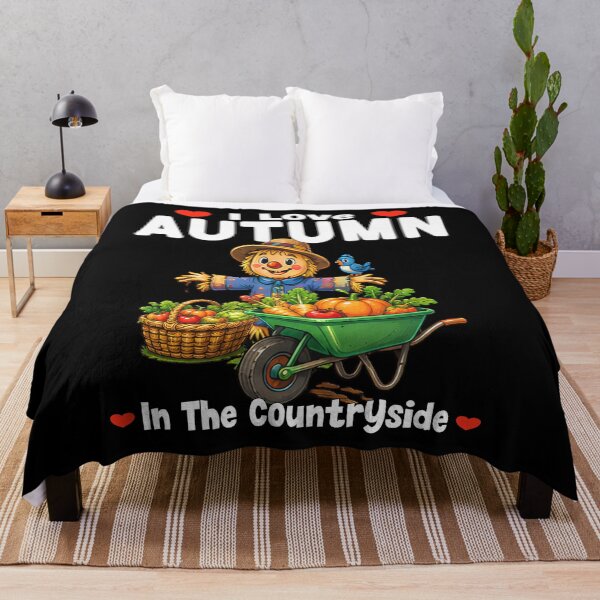 Item preview, I Love Autumn In The Countryside Scarecrow Harvest designed and sold by Jt41.
