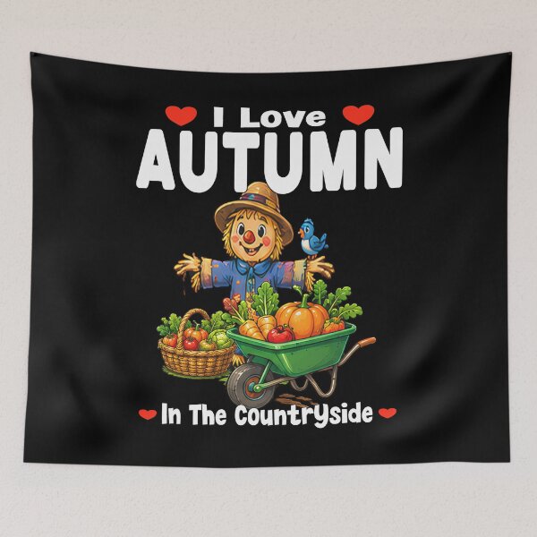Item preview, I Love Autumn In The Countryside Scarecrow Harvest designed and sold by Jt41.