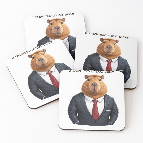 Item preview, Don’t Blame Me, I Voted for the Capybara – Suited Capybara Election Joke designed and sold by Mirgonhood.
