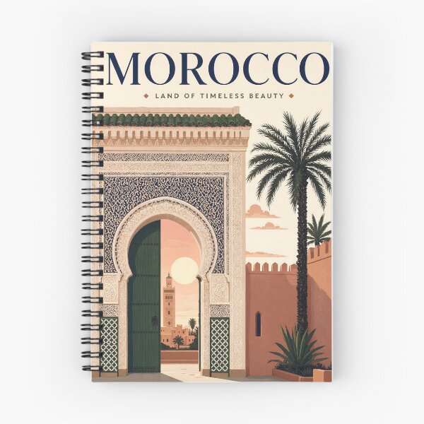Item preview, Morocco Minimalist Travel Poster Moorish Archway designed and sold by JIGUWORLD.