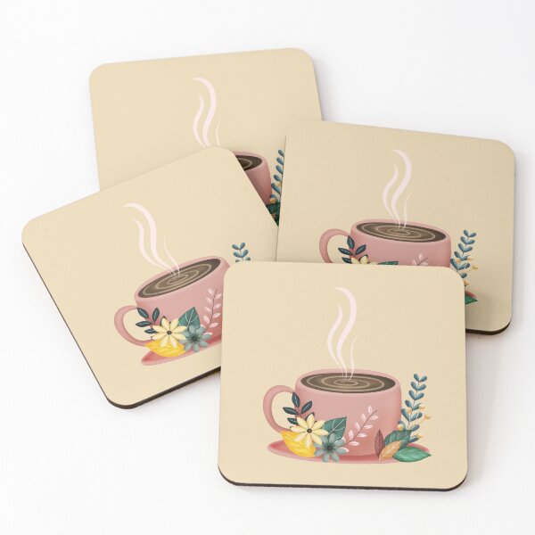 Item preview, Cozy Coffee and Florals designed and sold by Kendall Rose Doodles.