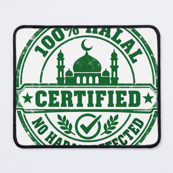 Item preview, 100 Percent Halal Certified Stamp Funny Muslim Gift designed and sold by ys96.