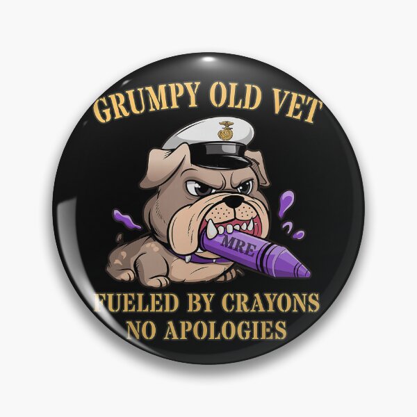 Item preview, Grumpy Old Vet Fueled By Crayons Veteran designed and sold by BrockmeyeSB.