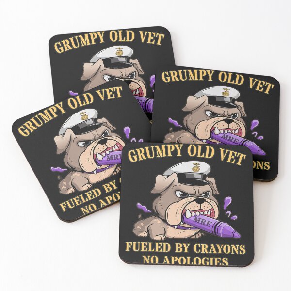 Item preview, Grumpy Old Vet Fueled By Crayons Veteran designed and sold by BrockmeyeSB.