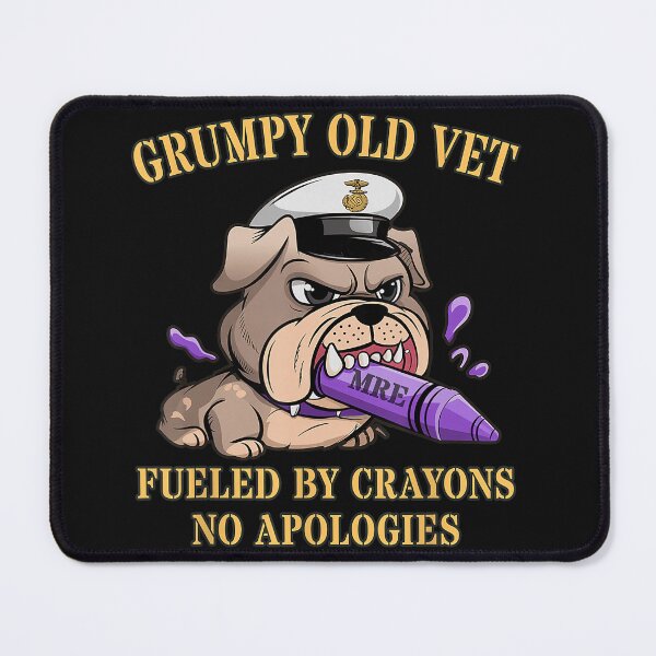 Item preview, Grumpy Old Vet Fueled By Crayons Veteran designed and sold by BrockmeyeSB.