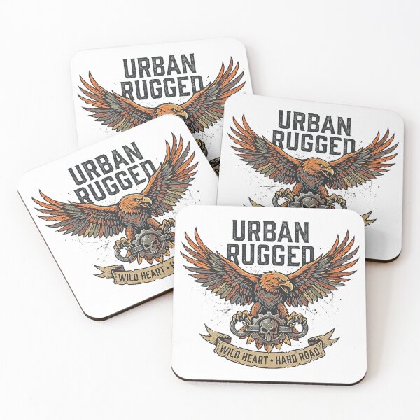 Item preview, Urban Rugged - Wild Heart Hard Road Eagle Skull designed and sold by rich-moda.