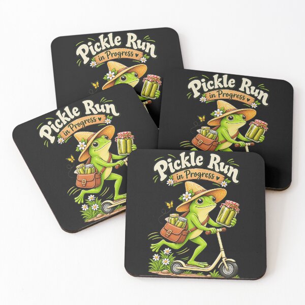 Item preview, Pickle Run In Progress Funny Frog Pickle Lover Runner Gift designed and sold by BrockmeyeSB.