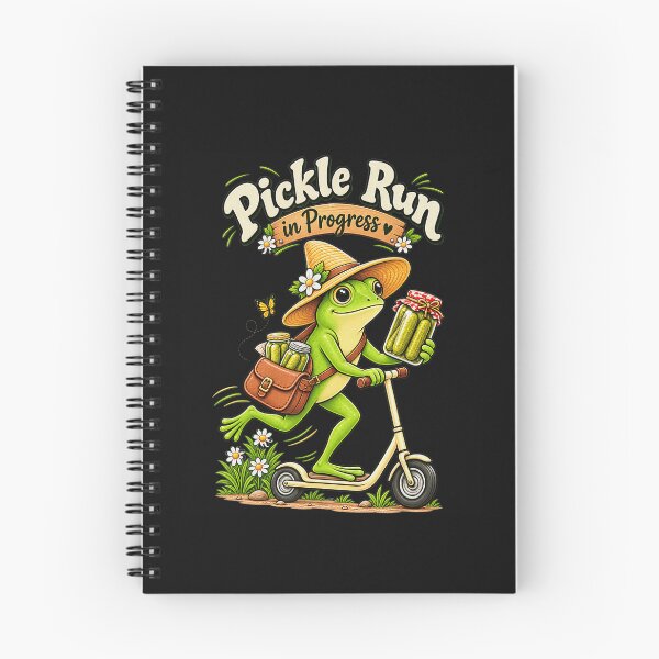 Item preview, Pickle Run In Progress Funny Frog Pickle Lover Runner Gift designed and sold by BrockmeyeSB.