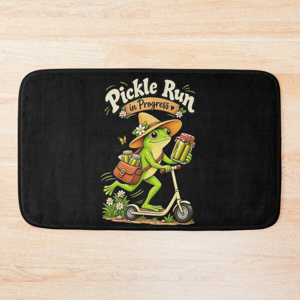 Item preview, Pickle Run In Progress Funny Frog Pickle Lover Runner Gift designed and sold by BrockmeyeSB.
