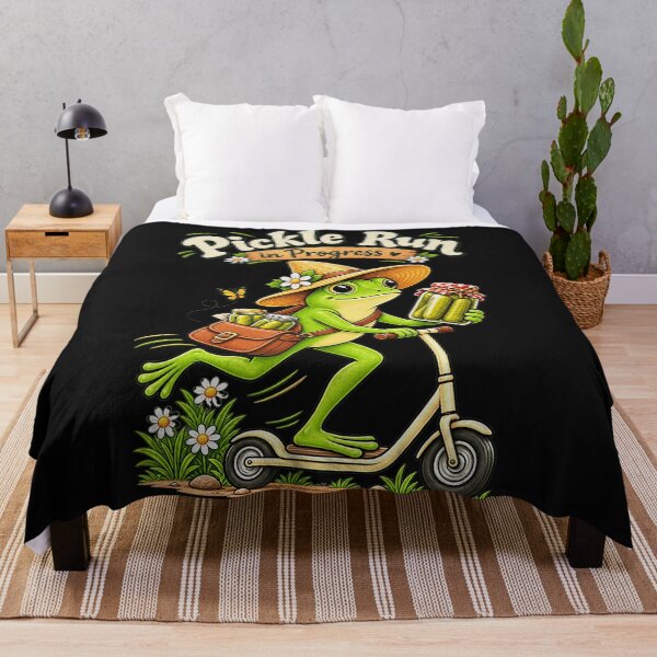 Item preview, Pickle Run In Progress Funny Frog Pickle Lover Runner Gift designed and sold by BrockmeyeSB.