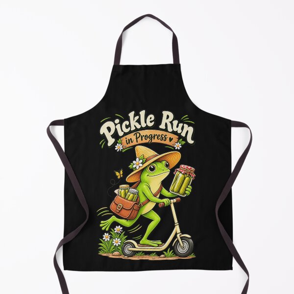 Item preview, Pickle Run In Progress Funny Frog Pickle Lover Runner Gift designed and sold by BrockmeyeSB.