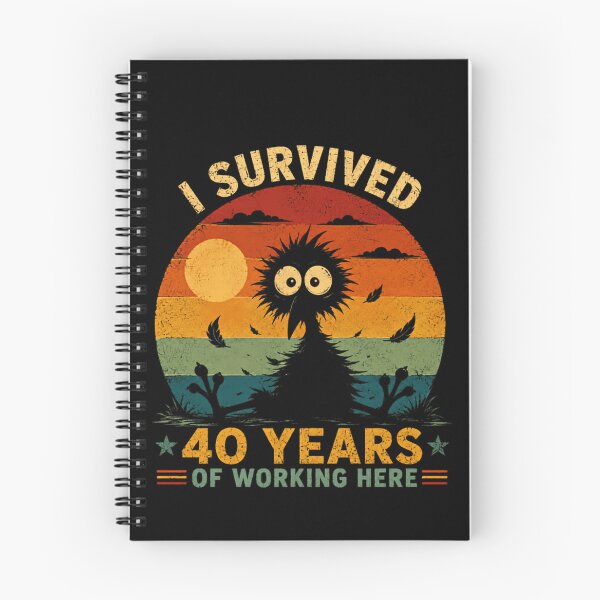 Item preview, I Survived 40 Years Of Working Here Work Anniversary Employee Retirement designed and sold by JonesFlora2025.