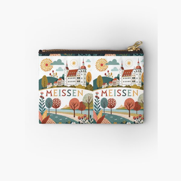 Item preview, Meissen Germany Travel Poster | Albrechtsburg Castle & Old Town Illustration | European Wall Art designed and sold by Witsprings.