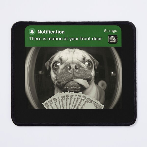Item preview, There Is Motion At Your Front Door Funny Pug Dog Owner designed and sold by BrockmeyeSB.