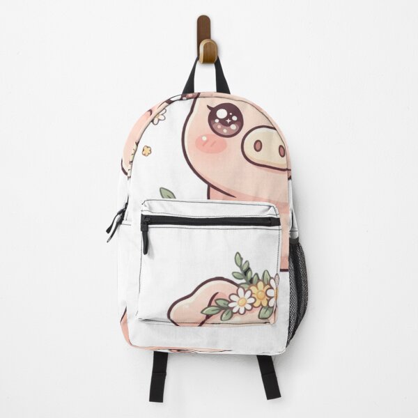 Item preview, Cute Kawaii Pig with Flower Crown Farmhouse Design designed and sold by NeonNerd Studio.