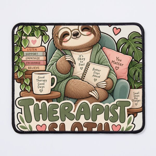 Item preview, Therapist Sloth – Cute Kawaii Therapy Counselor Gift designed and sold by SaNaCreation13.