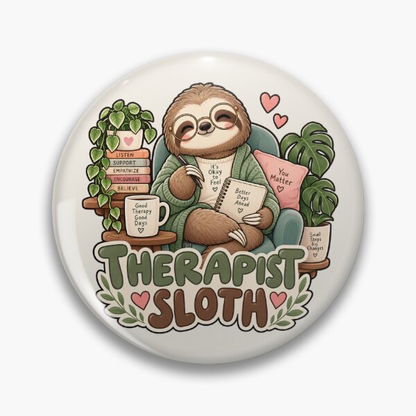 Item preview, Therapist Sloth – Cute Kawaii Therapy Counselor Gift designed and sold by SaNaCreation13.