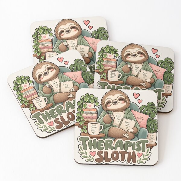 Item preview, Therapist Sloth – Cute Kawaii Therapy Counselor Gift designed and sold by SaNaCreation13.