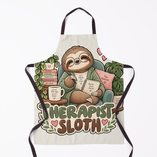 Item preview, Therapist Sloth – Cute Kawaii Therapy Counselor Gift designed and sold by SaNaCreation13.