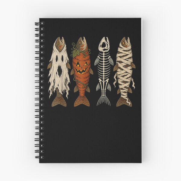 Item preview, Ghost Pumpkin Skeleton Mummy Trout Funny Halloween Fishing designed and sold by ArtByimamS.