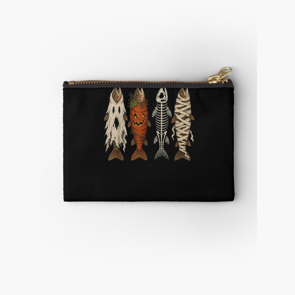 Item preview, Ghost Pumpkin Skeleton Mummy Trout Funny Halloween Fishing designed and sold by ArtByimamS.