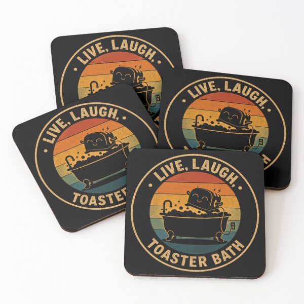 Item preview, Live Laugh Toaster Bath Dark Humor Sarcastic Meme designed and sold by JonesFlora2025.