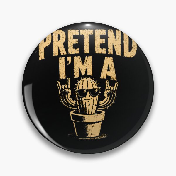 Item preview, Pretend I'm A Rocker Cactus Plant Lover Funny Humor designed and sold by HumansStuck12.