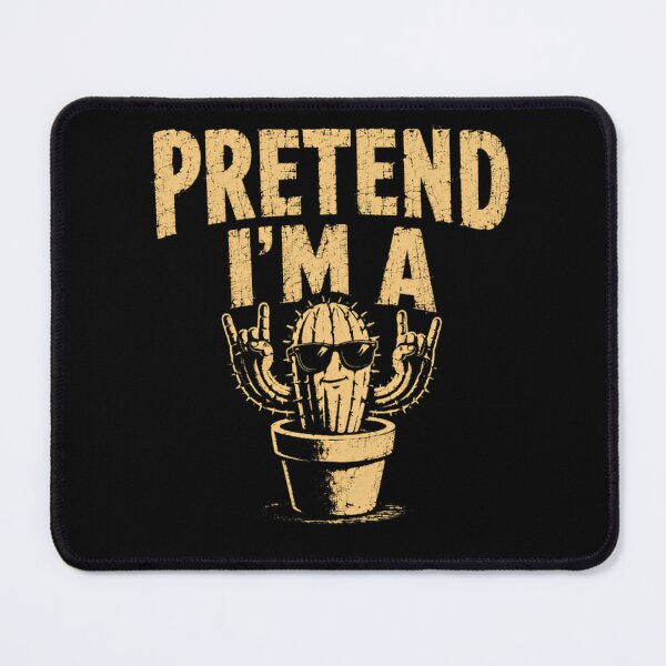 Item preview, Pretend I'm A Rocker Cactus Plant Lover Funny Humor designed and sold by HumansStuck12.