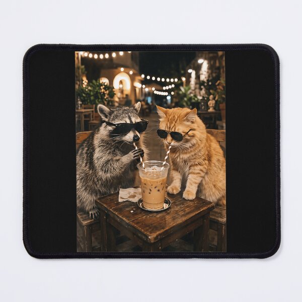 Item preview, Cool Raccoon Cat Coffee Animal Lovers Humor designed and sold by BrockmeyeSB.