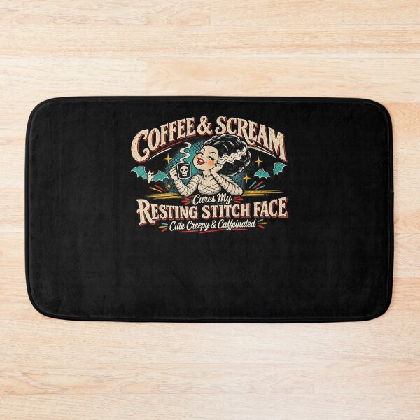 Item preview, Coffee Scream Cures My Resting Stitch Face Cute designed and sold by leevekaArt.