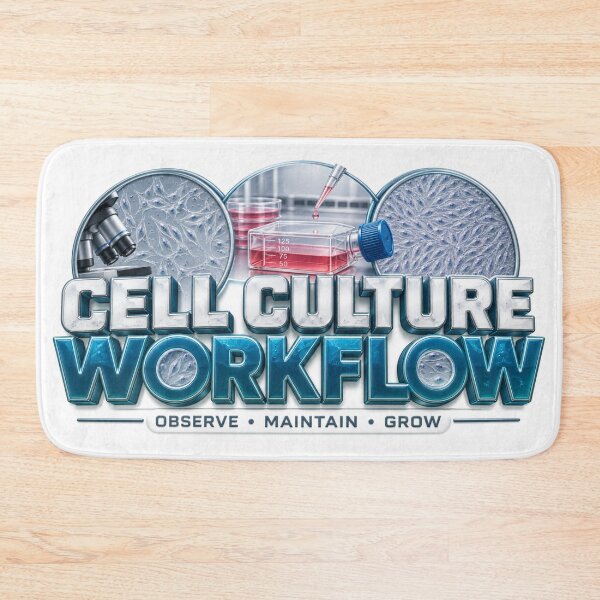 Item preview, Cell Culture Workflow Research designed and sold by pradeepvisuals.