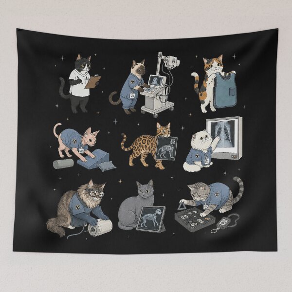 Item preview, Feline Veterinary Professionals Vet Tech Animal Doctor designed and sold by BrockmeyeSB.