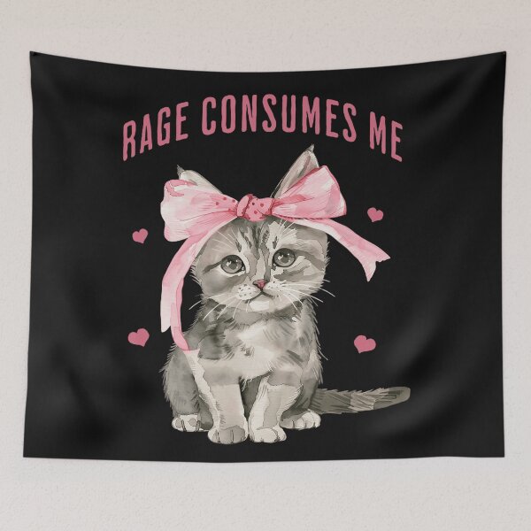 Item preview, Rage Consumes Me Kitten Cat Funny Sarcastic Humor designed and sold by BrockmeyeSB.