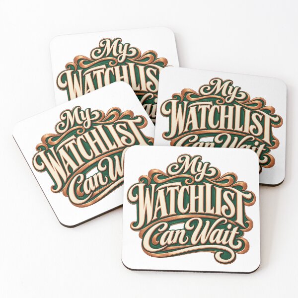 Item preview, My Watchlist Can Wait Art Nouveau Trading Quote designed and sold by VolatilityEdge.