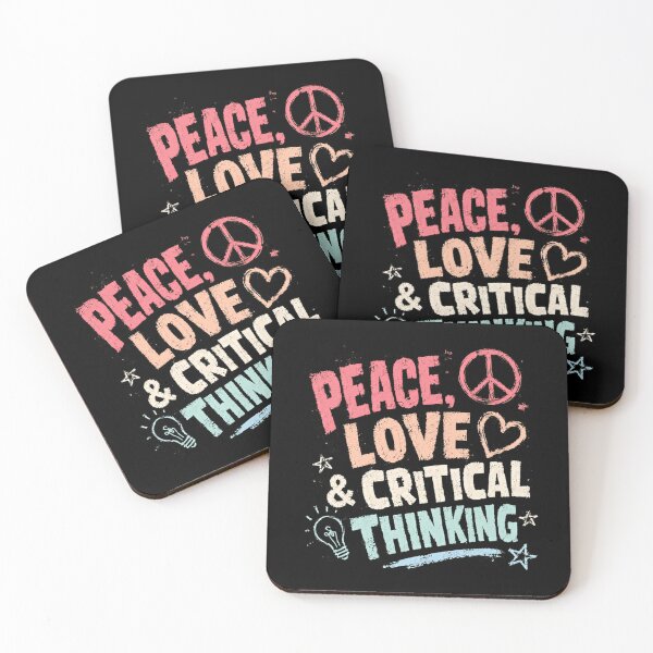 Item preview, Peace Love & Critical Thinking Philosopher Mindfulness Humanist designed and sold by HumansStuck12.