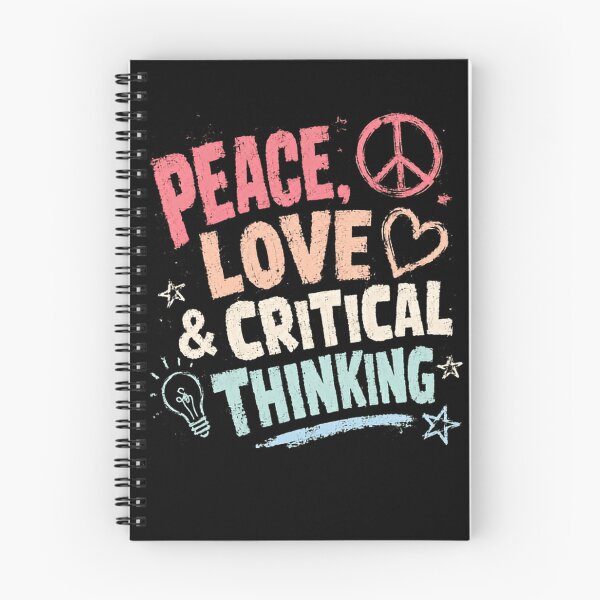 Item preview, Peace Love & Critical Thinking Philosopher Mindfulness Humanist designed and sold by HumansStuck12.