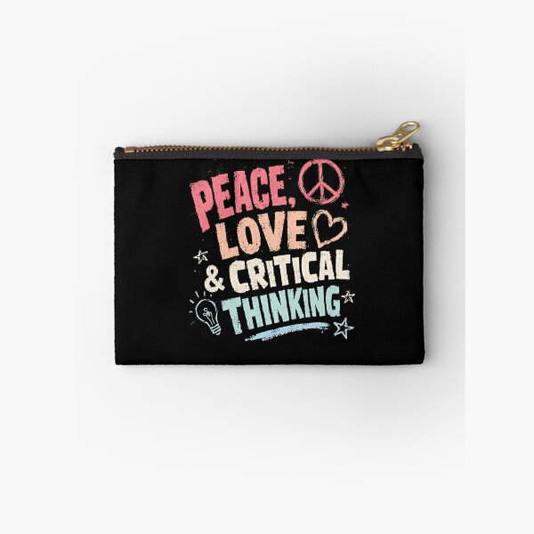 Item preview, Peace Love & Critical Thinking Philosopher Mindfulness Humanist designed and sold by HumansStuck12.
