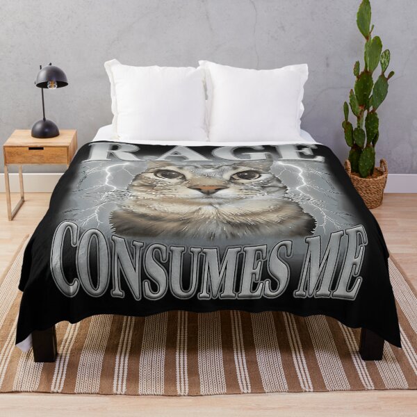 Item preview, Rage Consumes Me Funny Cat Meme Cat Lover Pet Owner designed and sold by BrockmeyeSB.
