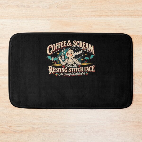 Item preview, Coffee Scream Cures My Resting Stitch Face Cute designed and sold by ArtByimamS.