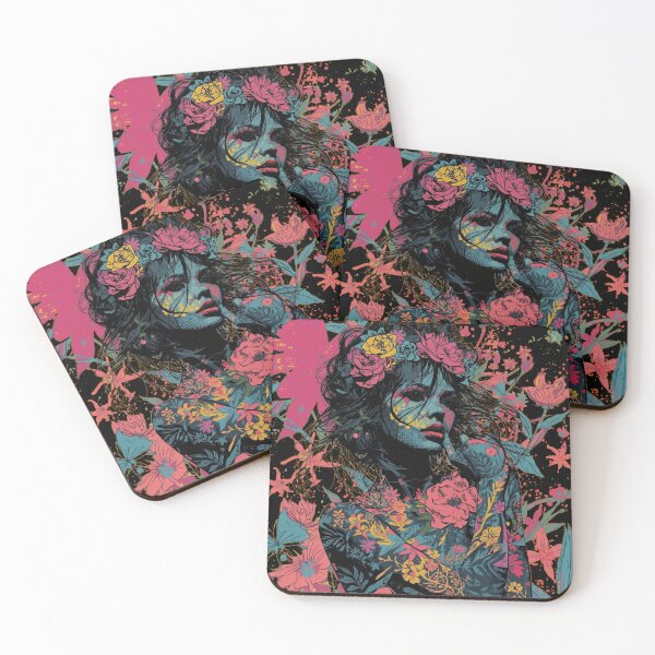 Item preview, Rose Crown: Dark Grunge Botanical Portrait designed and sold by  Mythical Entanglement.