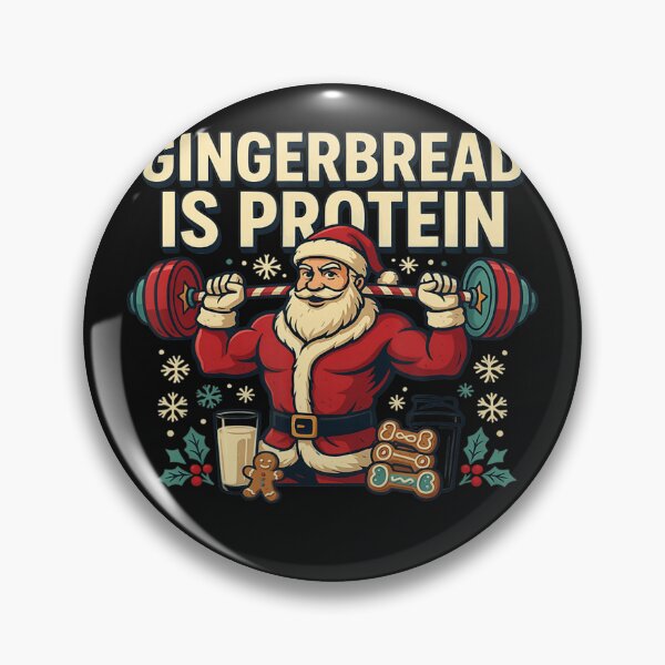 Item preview, Gingerbread Is Protein Christmas Fitness Gym Lover designed and sold by BrockmeyeSB.