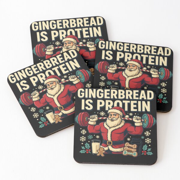 Item preview, Gingerbread Is Protein Christmas Fitness Gym Lover designed and sold by BrockmeyeSB.