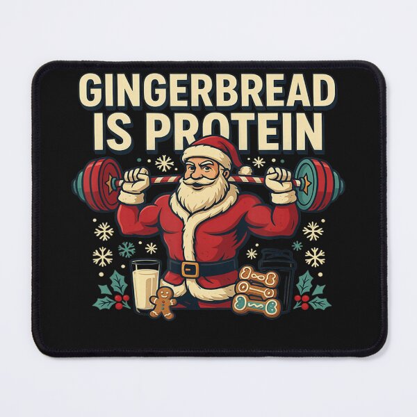 Item preview, Gingerbread Is Protein Christmas Fitness Gym Lover designed and sold by BrockmeyeSB.