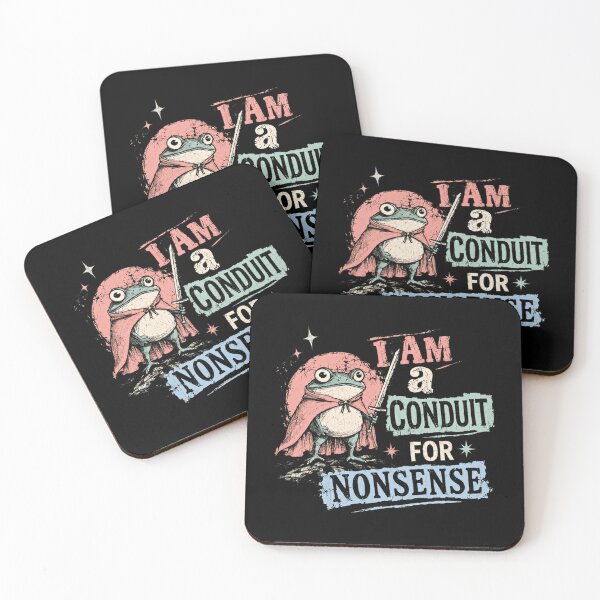 Item preview, I Am A Conduit For Nonsense Frog Knight Fantasy RPG Gamer Humor designed and sold by HumansStuck12.