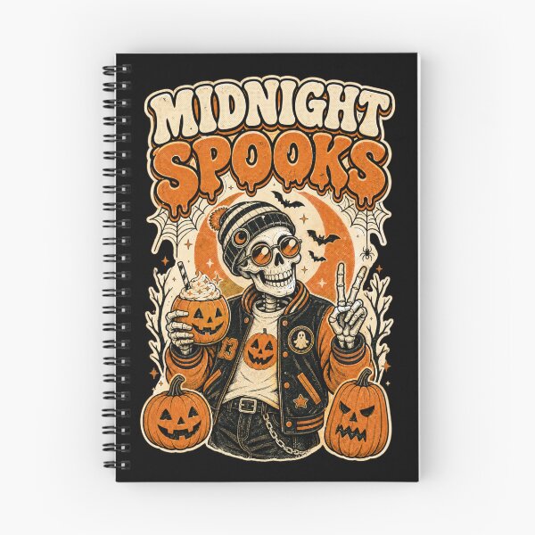 Item preview, Retro Halloween Skeleton - Midnight Spooks  designed and sold by Graphic Vibe Designs.