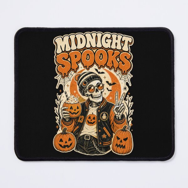 Item preview, Retro Halloween Skeleton - Midnight Spooks  designed and sold by Graphic Vibe Designs.