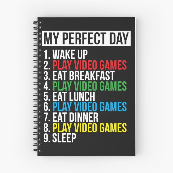 Item preview, My Perfect Day Gaming Routine designed and sold by Felipe-barg.