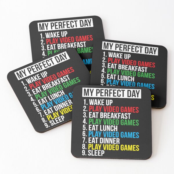 Item preview, My Perfect Day Gaming Routine designed and sold by Felipe-barg.