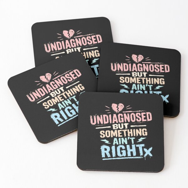 Item preview, Undiagnosed But Something Ain't Right Mental Health Awareness designed and sold by RetroMini2026.